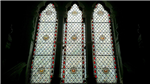 Restored leaded lights with stained glass rondels Gallery Thumbnail