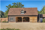 4 bay oak framed building with external staircase to access accomodation above. Gallery Thumbnail