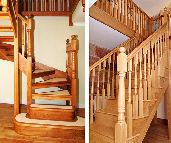 Two stylish oak staircases by Pear Stairs Gallery Image