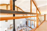 Oak and glass landing balustrade, see case study no. 579 Gallery Thumbnail