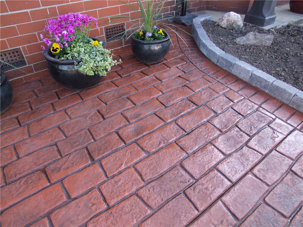 Brick Red Colour Hardener with Slate Grey Release Agent Gallery Image