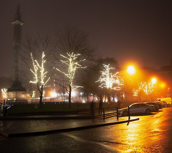 Christmas tree lights in Edinburgh that we helped to put up. Gallery Image
