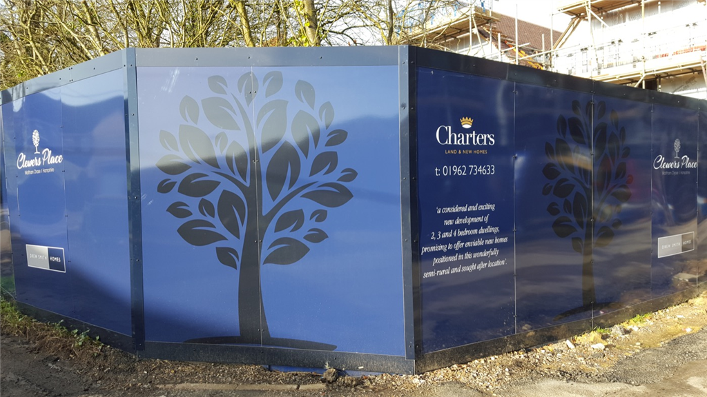 Hampshire Construction hoarding graphics for development and building companies Gallery Image