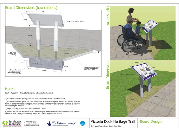 2B were appointed to help design and manage the installation of a heritage trail on Victoria Dock in Hull.3D drawings clearly explained the design intention to planners, consultees, contractor and clients. Gallery Image