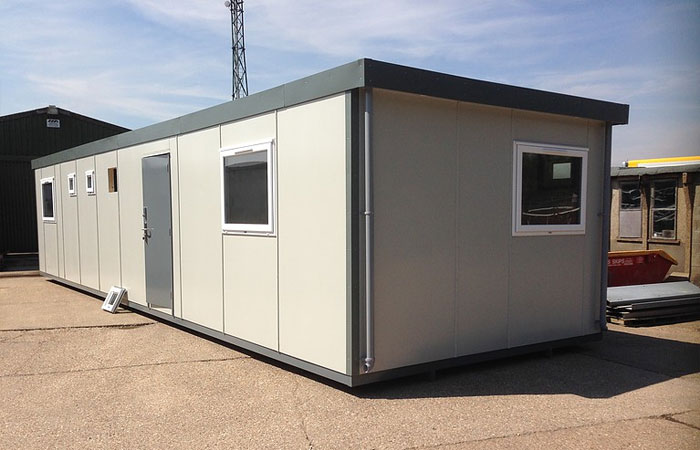 New plastisol steel 40' x 12' unit as canteen and toilet facilities Gallery Image
