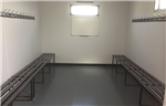 Fully refurbished interior of changing room for local football club Gallery Thumbnail