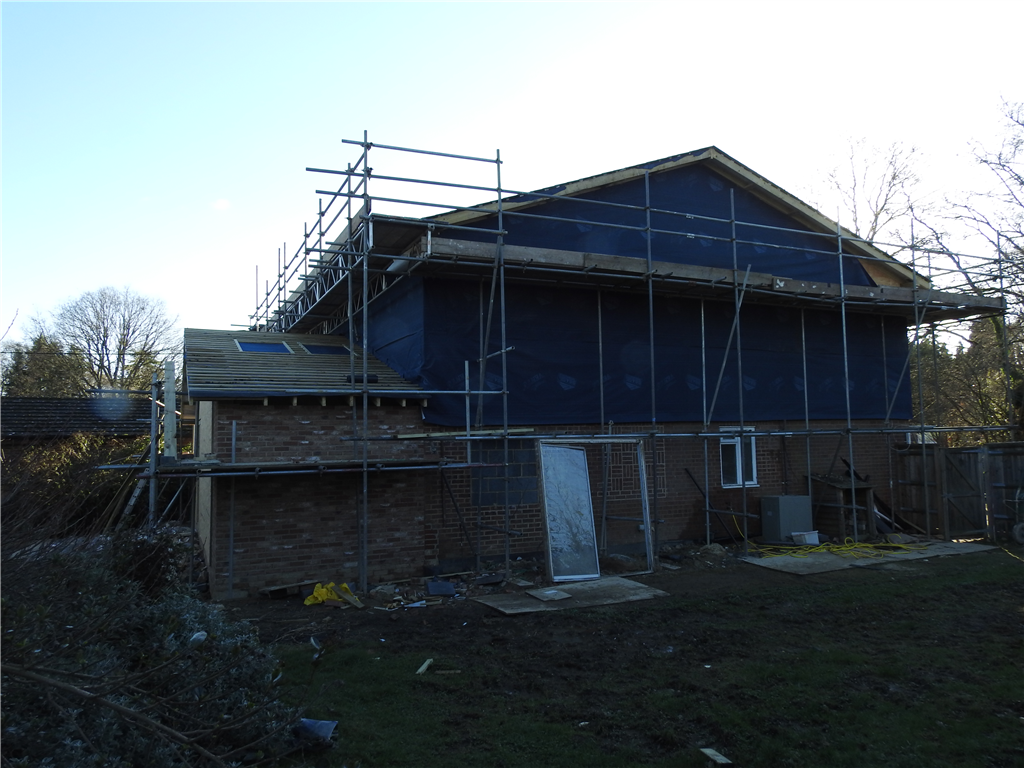 Working Progress - Bungalow with additional floor & roof, additional 120sqm added - transformed to house... Gallery Image