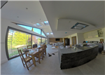 Over 11m wide & 4m high vaulted kitchen/dining/family social room with glazed gable end & over 9m wide aluminium level threshold doors - This is what we love to do...Hard to believe this was a bungalow. Gallery Thumbnail