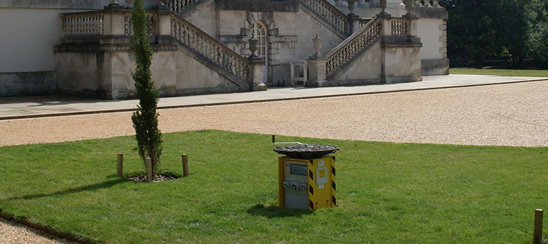 Pop Up Power Unit providing a safe and secure outdoor power source for Chiswick House Gallery Image
