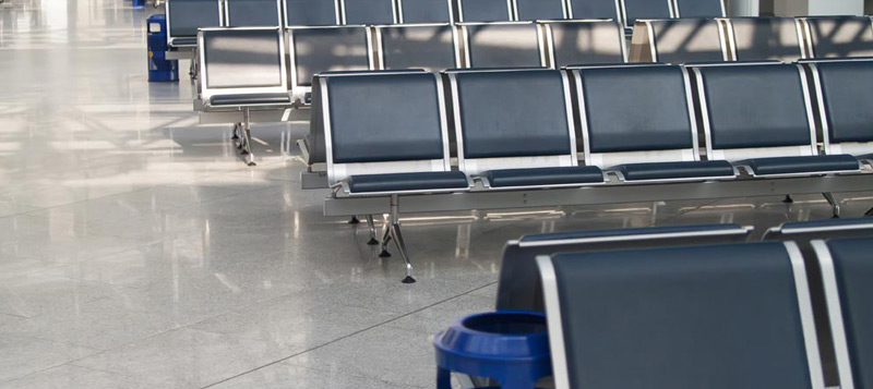 Public Transport facilities including airports, bus stations and rail stations all require tiled flooring that comply with certain aesthetic and functional standards to maintain a high customer experience.  Gallery Image