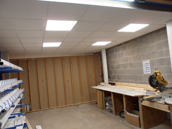 Exeter Windows Store LED Panel Lighting Under Mezzanine Flooring Gallery Image