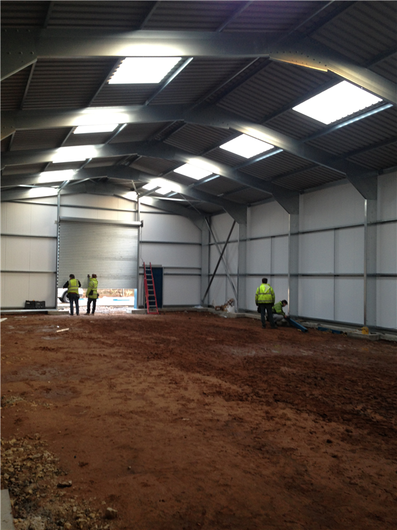 Winter job - We poured the floor at the end. Gallery Image