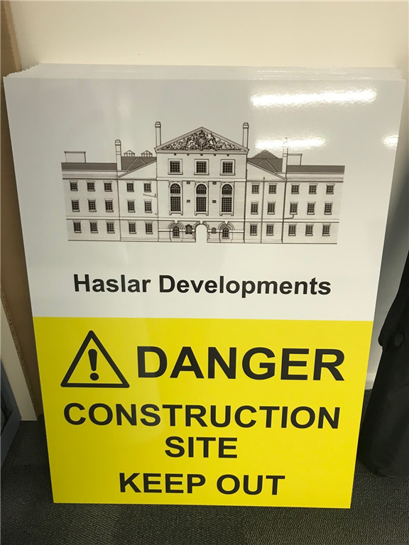 Danger Construction Site Keep out
Foamex/correx site boards available at Top Notch Signs Gallery Image