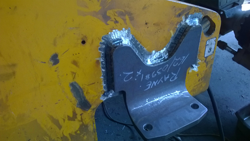 Replacement Bracket On JCB  Gallery Image