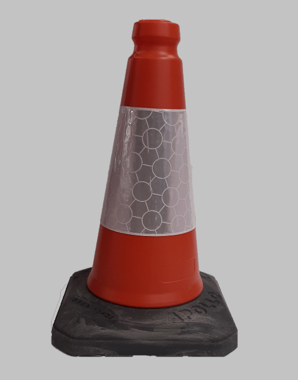 Traffic Road Cone 2-piece 450mm Gallery Image