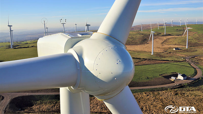 Drone Wind Turbine Inspection - South Wales - Drone Tech Aerospace Gallery Image
