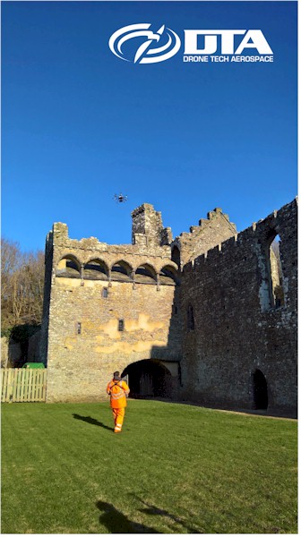 Heritage Site Drone Structural Inspections - Haverfordwest, Pembrokeshire - Drone Tech Aerospace Gallery Image