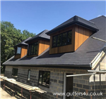 Anthracite Grey (RAL 7016)aluminium fascia, soffit and gutter fitted in Hockley, Essex  Gallery Thumbnail