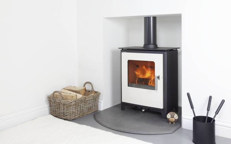 Mendip Stoves Loxton 5 Ivory Door Gallery Image