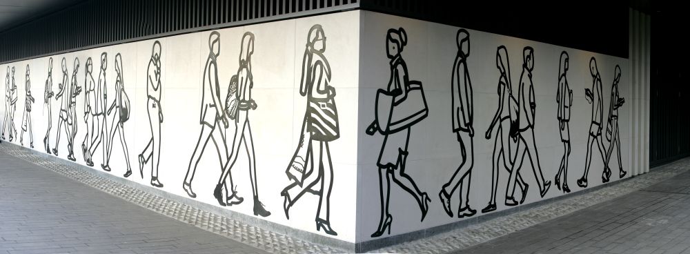 Julian Opie frieze for CitizenM Hotel, Tower of London Gallery Image