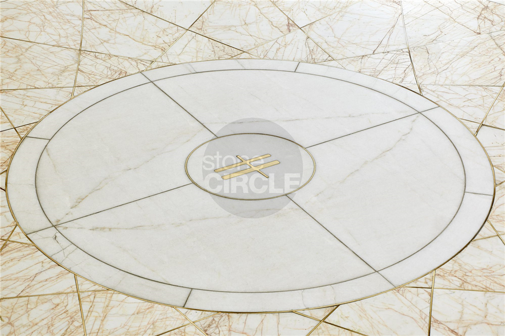 Marble and brass floor Gallery Image