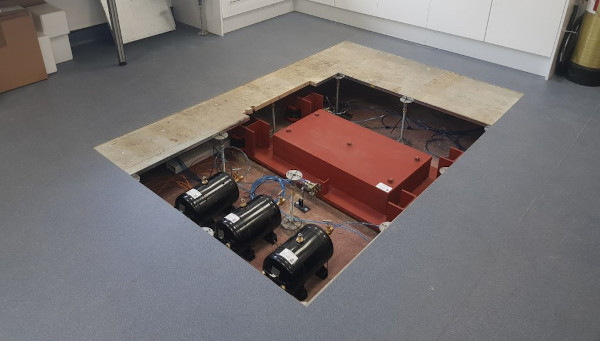 Air Spring Inertia Base in place for highly sensitive laboratory equipment Gallery Image