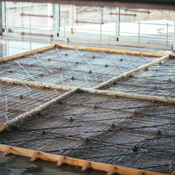 Reinforcing Construction of Floating Floor ready for concrete pour Gallery Image