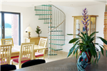 Bespoke Spiral Stair with 30mm laminated glass treads and vertical steel balustrade  Gallery Thumbnail