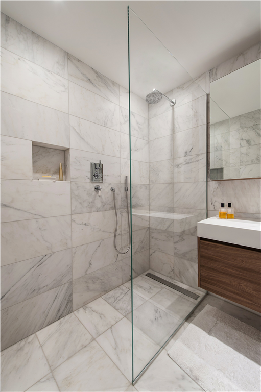 Bespoke wet room with linear drain. Gallery Image