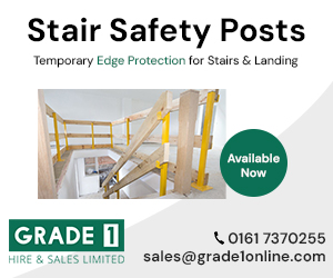 grade 1 hire -   Temporary Edge Protection for Stairs & Landing