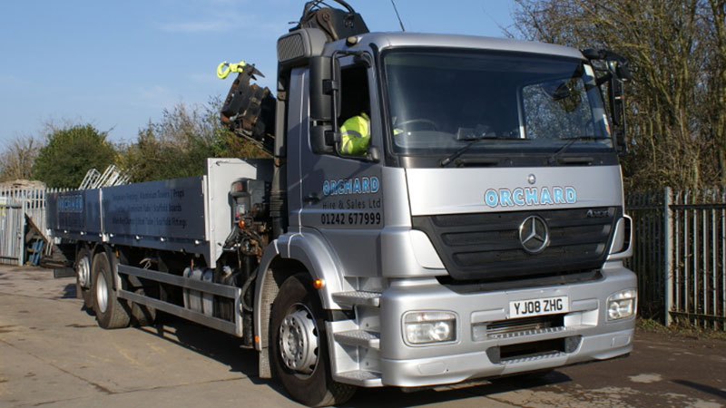 One of the 26 ton lorries with a hiab. Gallery Image