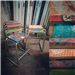 Salvaging and upcycled seating.  These particular stools are sold, but we do stock stools and chairs every so often. Gallery Thumbnail