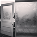 Decorative, original etched glass door. Gallery Thumbnail