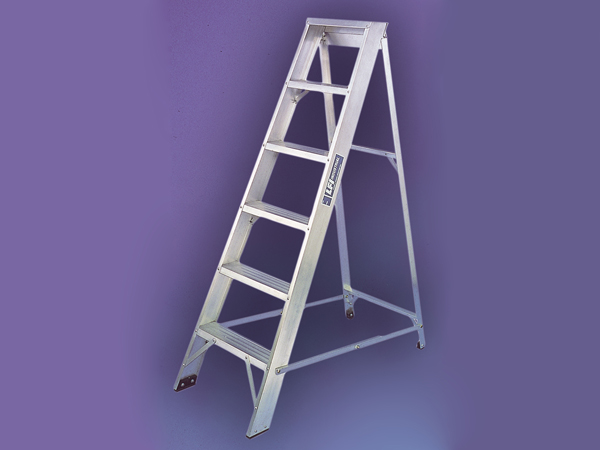 Aluminium Class 1 builders steps, also available with platform Gallery Image