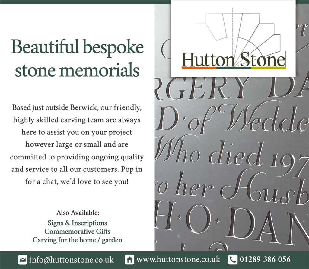 We do Beautiful Bespoke Stone Memorials.  Gallery Image