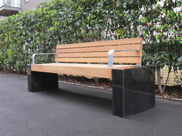 Elements seat with granite block ends Gallery Image