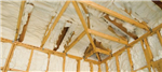 Spray foam insulation in a loft space. Gallery Thumbnail