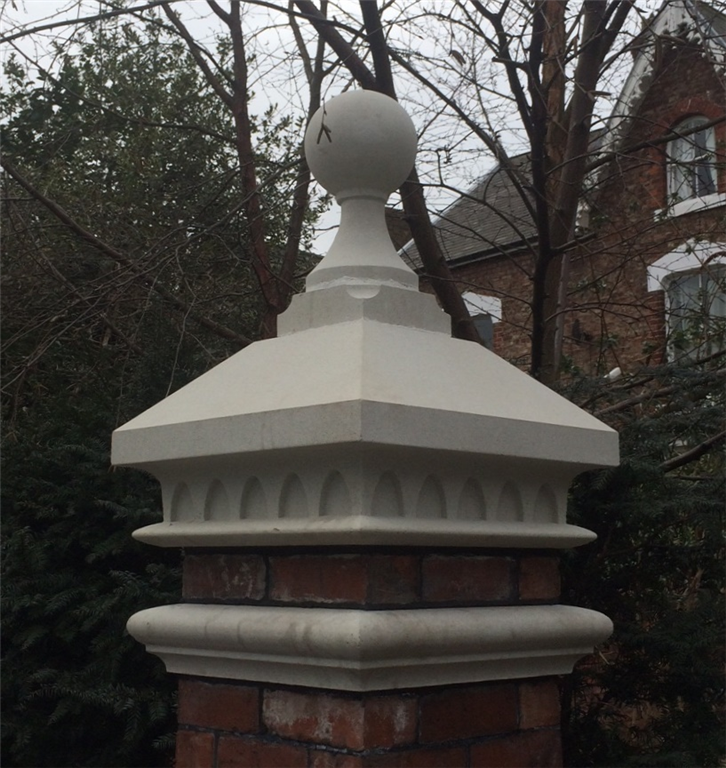 Bespoke piercap, string course & finial in Colour 03 Gallery Image