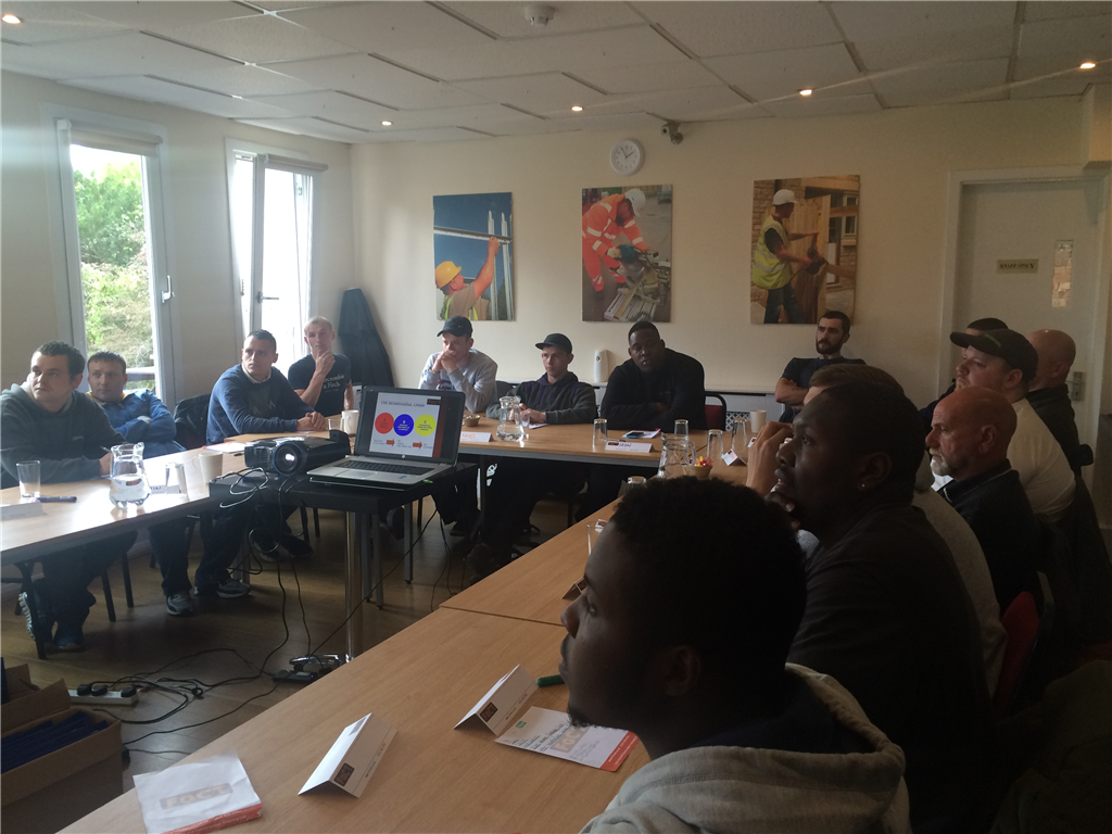 Candidates undergoing their Site Supervisors Safety Training course in one of our training rooms Gallery Image