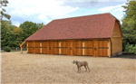 4 bay oak framed garage building. Gallery Thumbnail