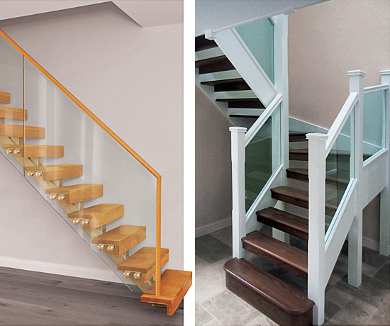 Two very different open tread staircases - see case studies no. 4 (left) and 264 Gallery Image