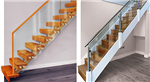 Two glass stair balustrades - see case studies no. 4 (left) and 322 Gallery Thumbnail