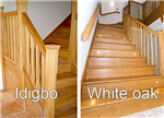 Staircases made from idigbo and oak Gallery Thumbnail