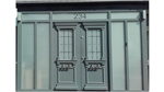 Bespoke hardwood external double door in a porch Gallery Thumbnail