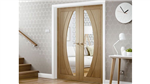 Salerno Glazed Oak Internal French Door Gallery Thumbnail