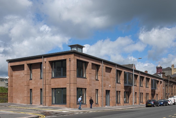 A new build office complex clad with our Lazonby sandstone  Gallery Image