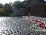 Flowscreed provided DPM membrane, wet underfloor heating system, followed by 75mm flowing concrete screed, over CUBE6 Thermal Flooring system panel. to fairview Emneth Norfolk Gallery Thumbnail