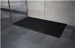Novosolid Shower Tray in Black - Soft Touch Textured Surface & Customisable  Gallery Thumbnail