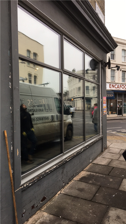 Powder coated shop front, with low E safety Glass Units and Reflective film

By JJ Glass Co Gallery Image