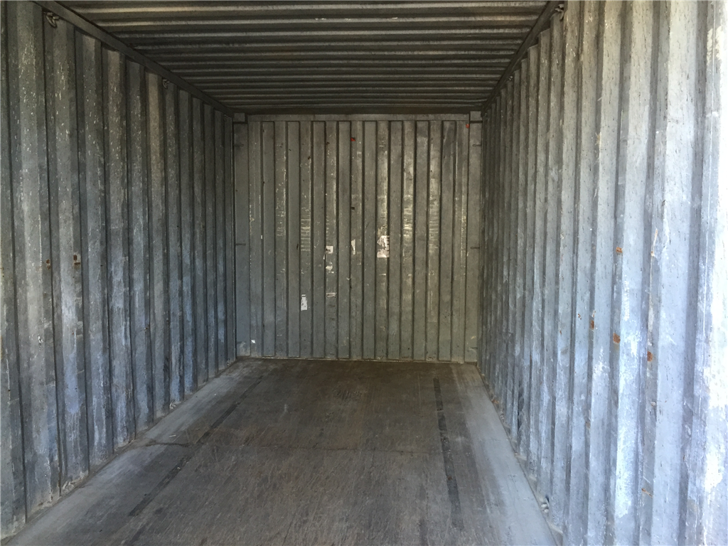 Interior of used shipping container. Gallery Image